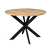 STARFURN Eettafel Eiken eettafel Ferris Rond 110 cm Naturel 110x110x76 cm-Eettafels-Starfurn