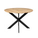 STARFURN Eettafel Eiken eettafel Ferris Rond 110 cm Naturel 110x110x76 cm-Eettafels-Starfurn