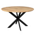 STARFURN Eettafel Eiken eettafel Ferris Rond 130 cm Naturel 130x130x76 cm-Eettafels-Starfurn