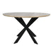 STARFURN Eettafel Eiken eettafel Ferris Rond 130 cm Naturel 130x130x76 cm-Eettafels-Starfurn