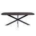 STARFURN Eettafel Elegance Zwart Deens ovaal 200x100 cm-Eettafels-Starfurn