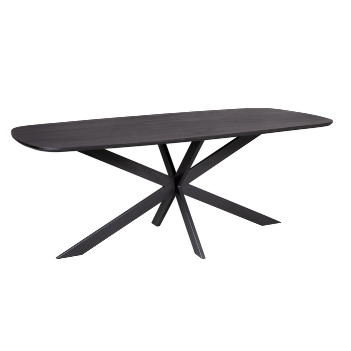 Dining Table Elegance Black - Danish Oval - 240x110 cm