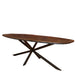 STARFURN Eettafel Elegance Zwart Deens ovaal 240x110 cm-Eettafels-Starfurn