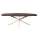 STARFURN Eettafel Madison Bruin 240 cm Deens Ovaal Poot Zand 240x110x76 cm-Eettafels-Starfurn