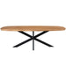 STARFURN Eettafel Madison Naturel 200 cm Deens ovaal 200x100x76 cm-Eettafels-Starfurn