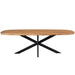 STARFURN Eettafel Madison Naturel 240 cm Deens ovaal 240x110x76 cm-Eettafels-Starfurn