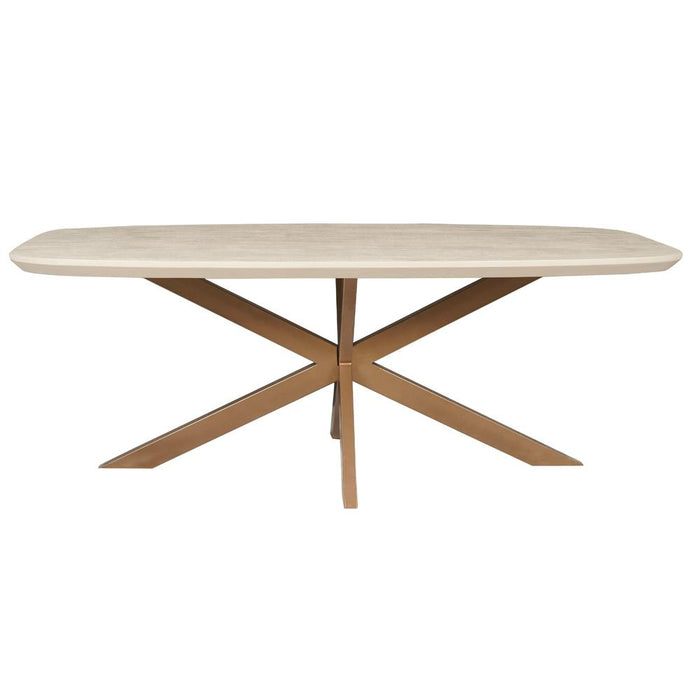 STARFURN Eettafel Madison Zand 160 cm Deens Ovaal 160x90x76 cm-Eettafels-Starfurn