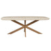 STARFURN Eettafel Madison Zand 200 cm Deens Ovaal 200x100x76 cm-Eettafels-Starfurn