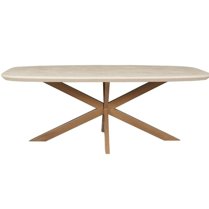 STARFURN Eettafel Madison Zand 240 cm Deens Ovaal 240x110x76 cm-Eettafels-Starfurn