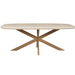 STARFURN Eettafel Madison Zand 240 cm Deens Ovaal 240x110x76 cm-Eettafels-Starfurn