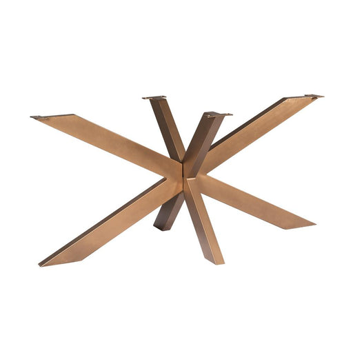 STARFURN Eettafel Matrixpoot ovaal/rechthoek Bronze 160x73x73 cm-Eettafels-Starfurn