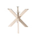 STARFURN Eettafel Matrixpoot ovaal/rechthoek Zand 160x73x73 cm-Eettafels-Starfurn