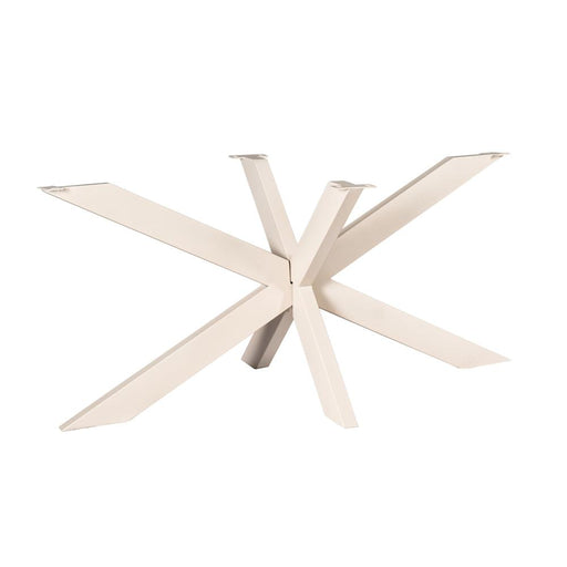 STARFURN Eettafel Matrixpoot ovaal/rechthoek Zand 160x73x73 cm-Eettafels-Starfurn