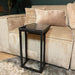 STARFURN Eettafel Slider Nova Zwart marble 40x30x54 cm-Eettafels-Starfurn