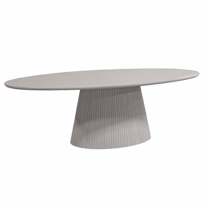 STARFURN Eettafel Solana 210 cm Ovaal Taupe 210x110x76 cm-Eettafels-Starfurn