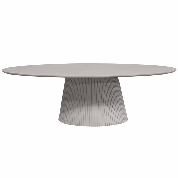 STARFURN Eettafel Solana 240 cm Ovaal Taupe 240x120x76 cm-Eettafels-Starfurn