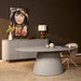STARFURN Eettafel Solana 240 cm Ovaal Taupe 240x120x76 cm-Eettafels-Starfurn