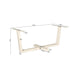 STARFURN Eettafel Tafelpoten Zand Metaal 180x80 cm-Eettafels-Starfurn
