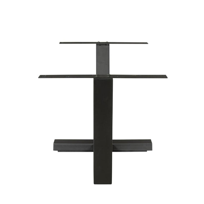 STARFURN Eettafel Tafelpoten Zwart Metaal 180x80 cm-Eettafels-Starfurn