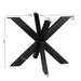 STARFURN Eettafel Tafelpoten Zwart Metaal 70 cm STF 70x70x73 cm STF-0014-Eettafels-Starfurn