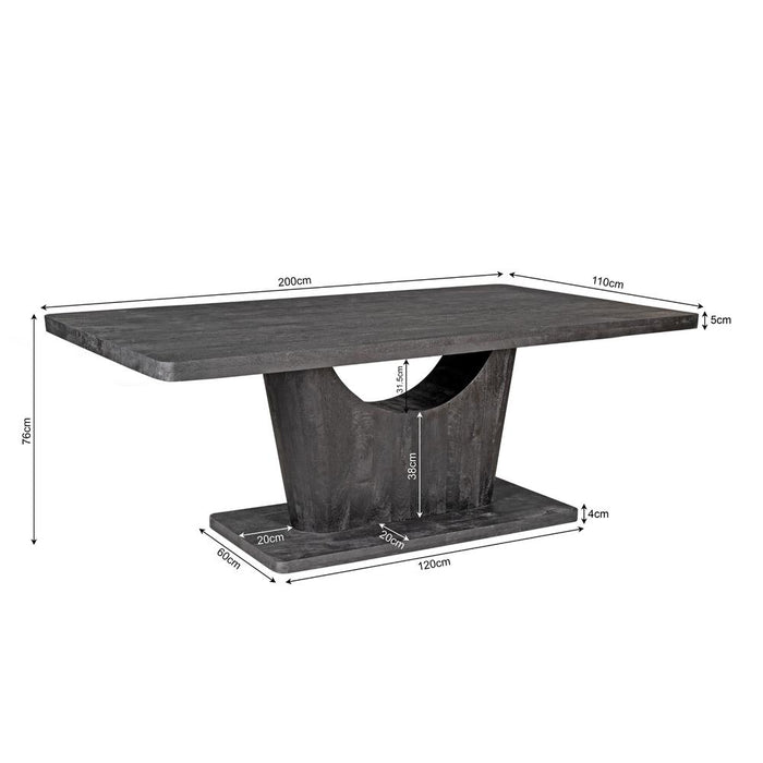 STARFURN Eettafel Voco 240 cm Bruin 240x110x76 cm-Eettafels-Starfurn