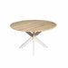 STARFURN Eiken eettafel Ferris | Rond 110 cm | Naturel | Poot Sand-Eettafels-Starfurn