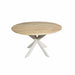 STARFURN Eiken eettafel Ferris | Rond 110 cm | Naturel | Poot Sand-Eettafels-Starfurn