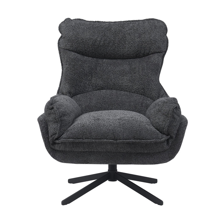 STARFURN Fauteuil Vera Donker Grijs 115x83x59 cm-Fauteuils-Starfurn