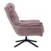 STARFURN Fauteuil Vera Roze Metaal 115 cm 115x83x59 cm-Fauteuils-Starfurn