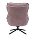 STARFURN Fauteuil Vera Roze Metaal 115 cm 115x83x59 cm-Fauteuils-Starfurn