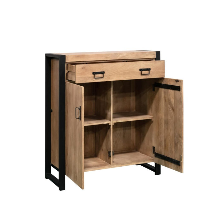 STARFURN Kabinetkast Britt Mangohout Naturel 100cm-Opbergkasten-Starfurn