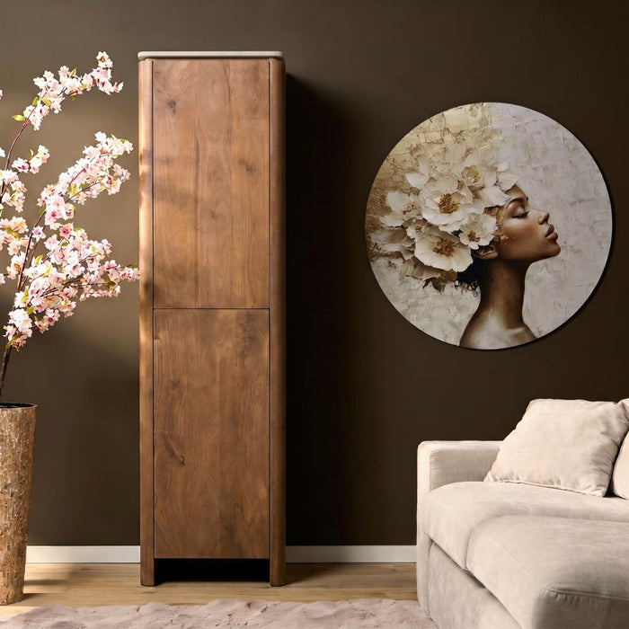 STARFURN Kabinetkast Dallas Naturel Mangohout 55 cm-Opbergkasten-Starfurn