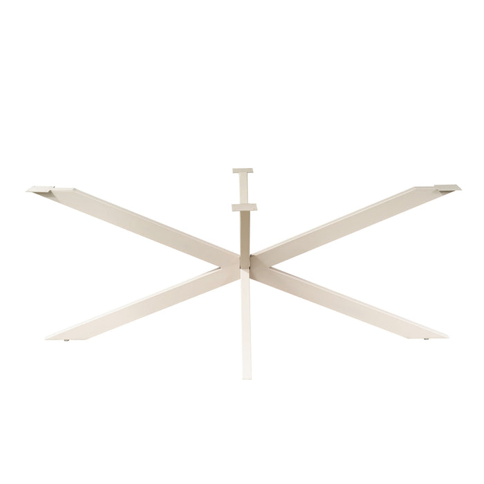 STARFURN Matrixpoot Zand Ovaal/Rechthoek 190 cm Koker 4x8 cm-Tafelpoten-Starfurn
