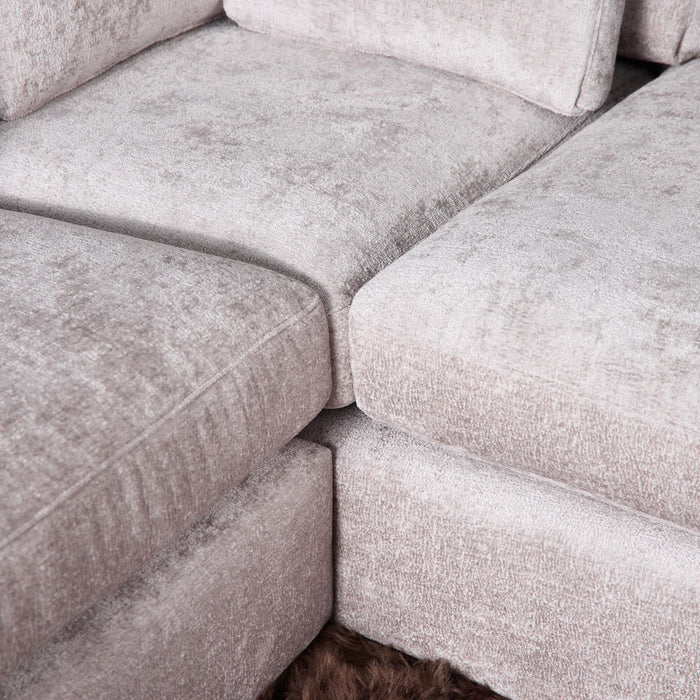 STARFURN My Sofa Jesse | 2,5 zits + Divan Rechts | Beige-Banken-Starfurn