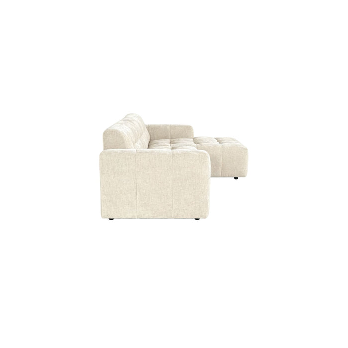 STARFURN MySofa Ruby Hoekbank Beige 2,5 zits AL + Lounge R-Banken-Starfurn