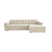 STARFURN MySofa Ruby Hoekbank Beige 2,5 zits AL + Lounge R-Banken-Starfurn