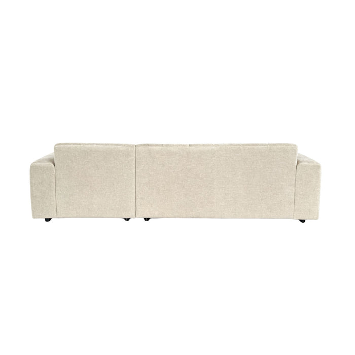 STARFURN MySofa Ruby Hoekbank Beige 2,5 zits AL + Lounge R-Banken-Starfurn