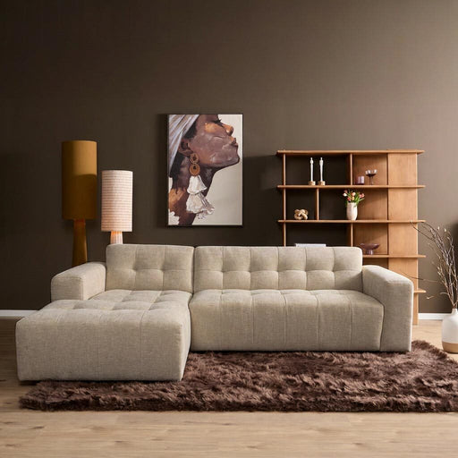 STARFURN MySofa Ruby Hoekbank Beige Lounge L + 2,5 zits AR-Banken-Starfurn