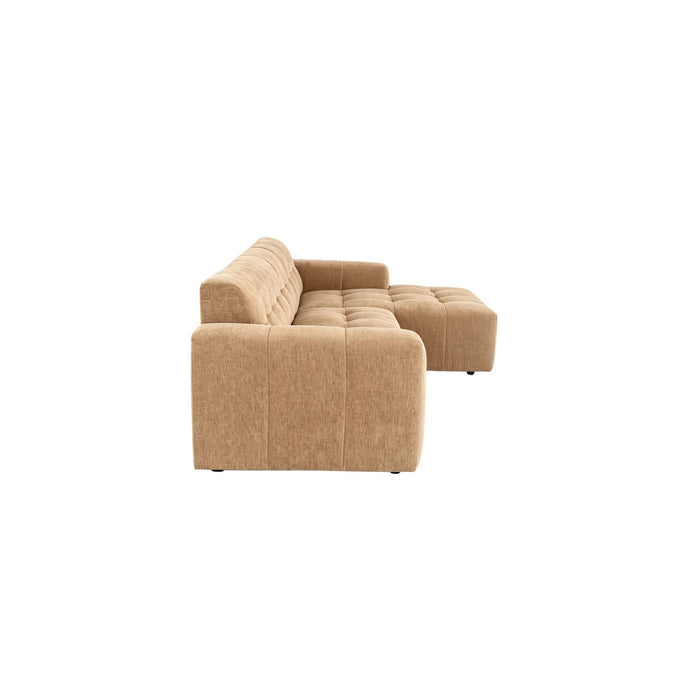 STARFURN MySofa Ruby Hoekbank Camel 2,5 zits AL + Lounge R-Banken-Starfurn