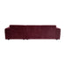 STARFURN MySofa Ruby Hoekbank Paars 2,5 zits AL + Lounge R-Banken-Starfurn