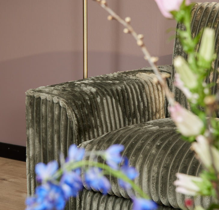 STARFURN MySofa Teddy | 2,5 zits + Divan Rechts | Groen-Banken-Starfurn