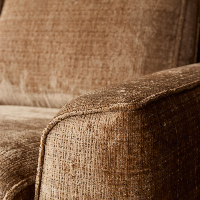 STARFURN MySofa Teddy Hoekbank Cinnamon Divan Links+2,5 zits