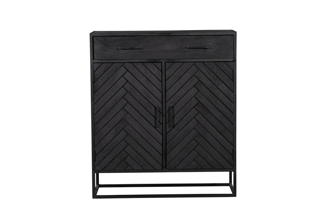 New York Cabinet - Mango Wood and Steel - 100 cm