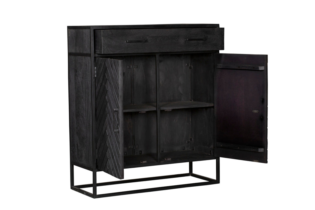New York Cabinet - Mango Wood and Steel - 100 cm