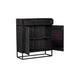 STARFURN Opbergkast Kabinet kast New York Mangohout en staal 100 cm-Opbergkasten-Starfurn