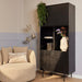 STARFURN Opbergkast Vakkenkast Madison 90 cm 90x45x200 cm-Opbergkasten-Starfurn