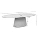 STARFURN Ovale eettafel Solana Zand Mangohout 240 cm-Eettafels-Starfurn