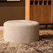 STARFURN Poef MySofa Poef | Rond | 60 cm | Cremona 02 | Beige 60x60x32 cm-Poefs-Starfurn
