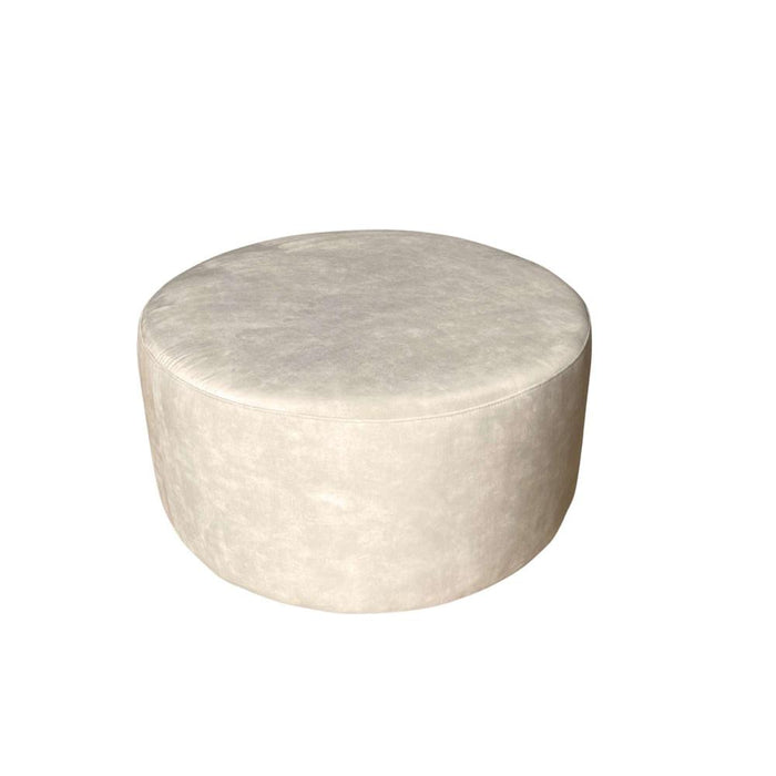 STARFURN Poef MySofa Poef | Rond | 80 cm | Adore 102 | Crème 80x80x39 cm-Poefs-Starfurn