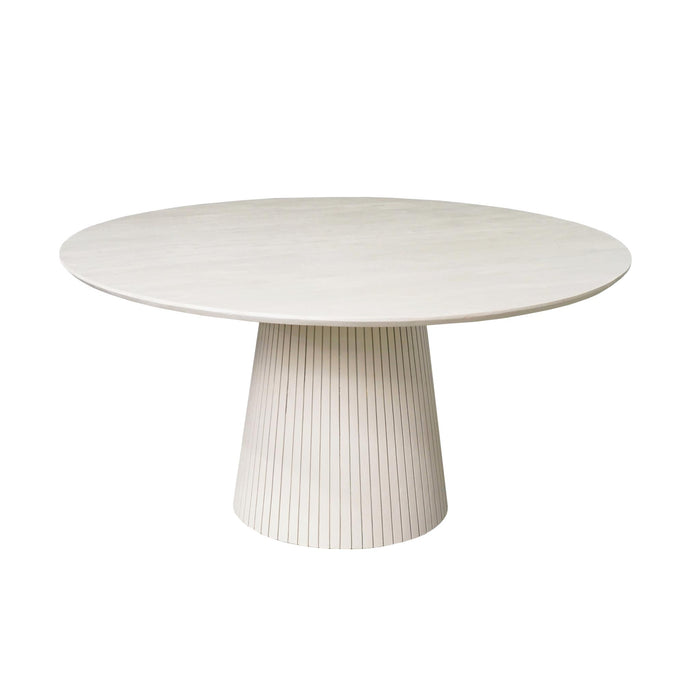 STARFURN Ronde eettafel Solana Zand Mangohout 150 cm-Eettafels-Starfurn